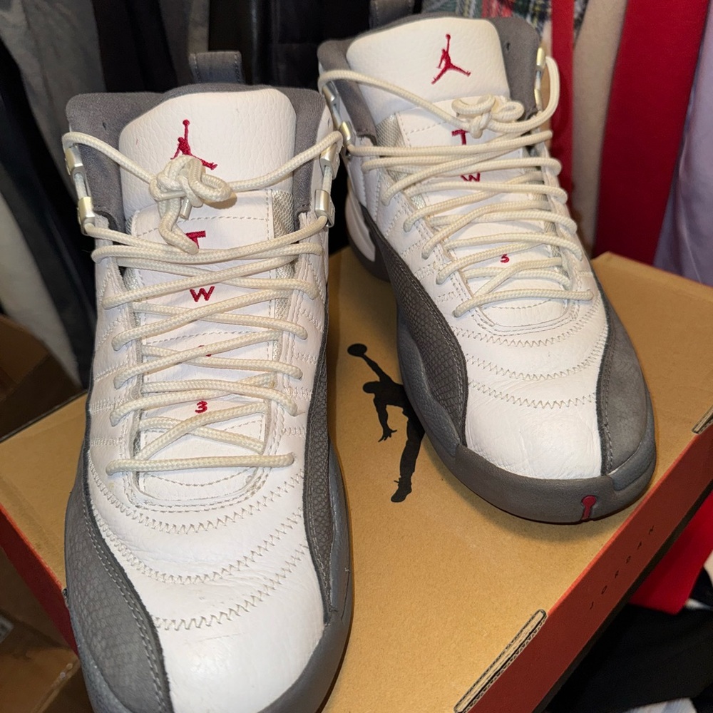 Air Jordan 12 Retro White/ Grey